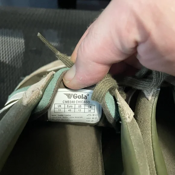 Gola Retro Stylish Green and Beige Men's Sneakers - Picture 8 of 8